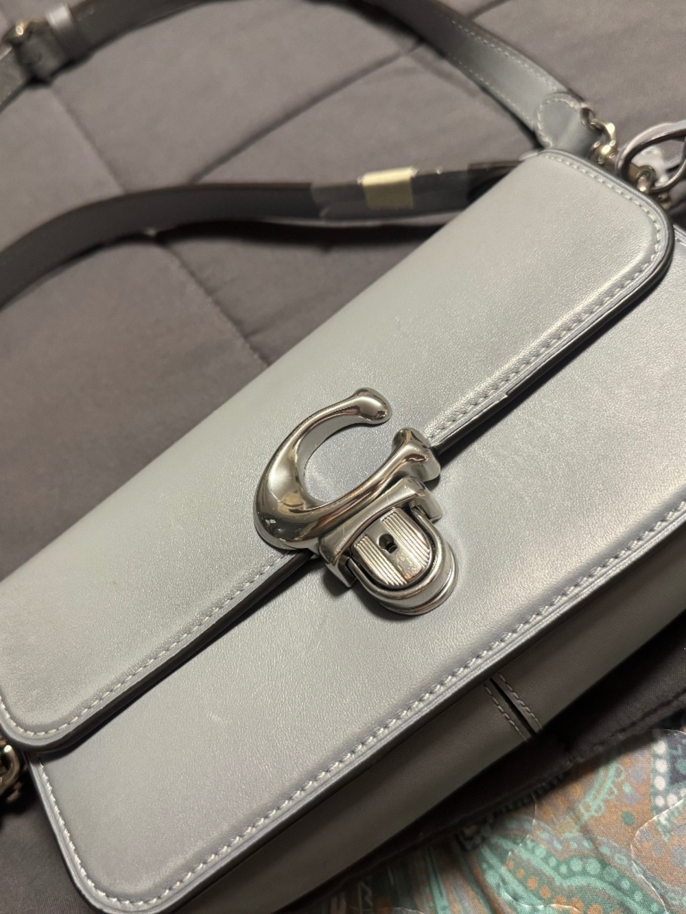 Coach Mini Tabby light blue